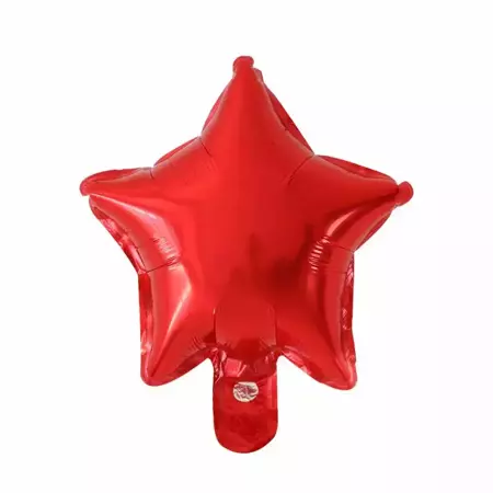 Foil balloon Star, Red 10" ( 10 pcs. )