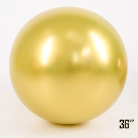 Balon Gigant 36" CHROME,  Złoty (1 szt.)