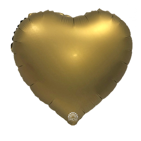 Serce Foliowe Złote 18" (45cm.)